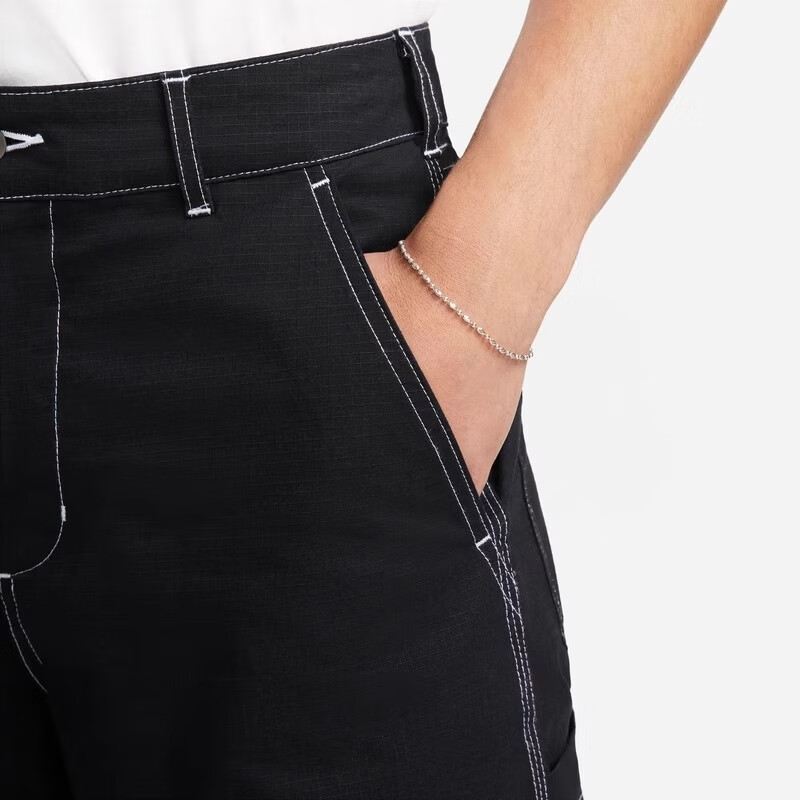 NIKE Men's Sports Pants, Spring And Autumn Woven Straight-Leg Cargo Pants, Versatile Casual Style, FZ5766-281, Dark Khaki, Size 30/32 5