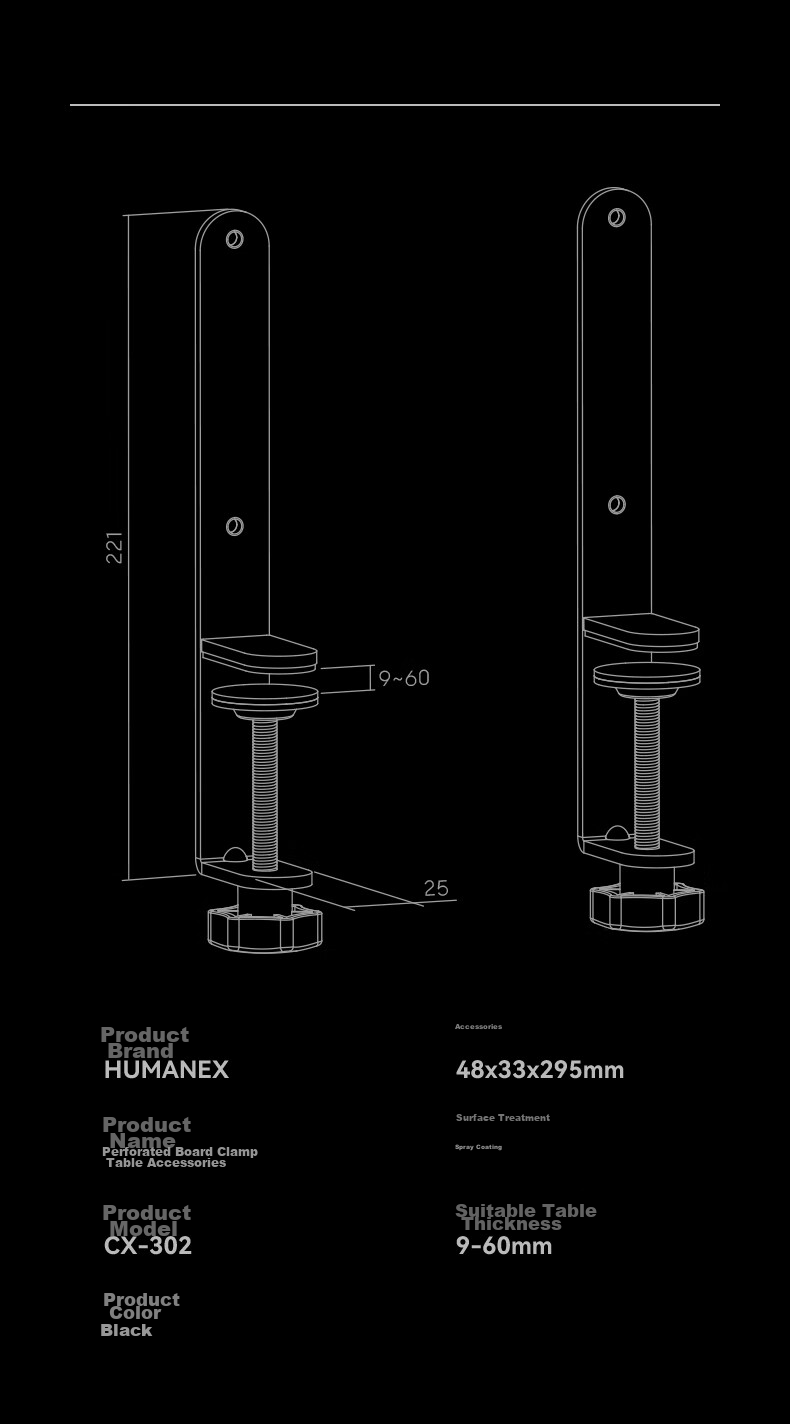 HUMANEX Pegboard Storage Rack, Wall-Mountable, for Gaming Room Or Office Desk, Creative Hooks And Accessories, Weight Capacity 10KG, AX-901 14