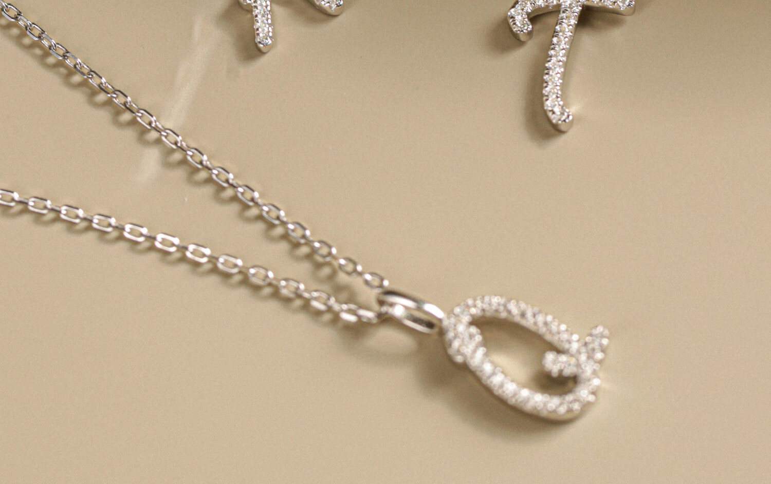 Arsis Art Letter Necklace for Women, Silver Necklace with Original Design, Fashionable And Versatile, Birthday Gift for Girlfriend 7