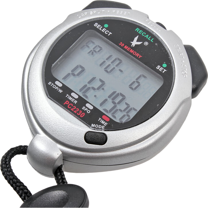 Tianfu Multifunctional Stopwatch Timer for Sports Referee, Track And Field Running Competition, Specialized Memory Three-Row 30-Lap JD-330