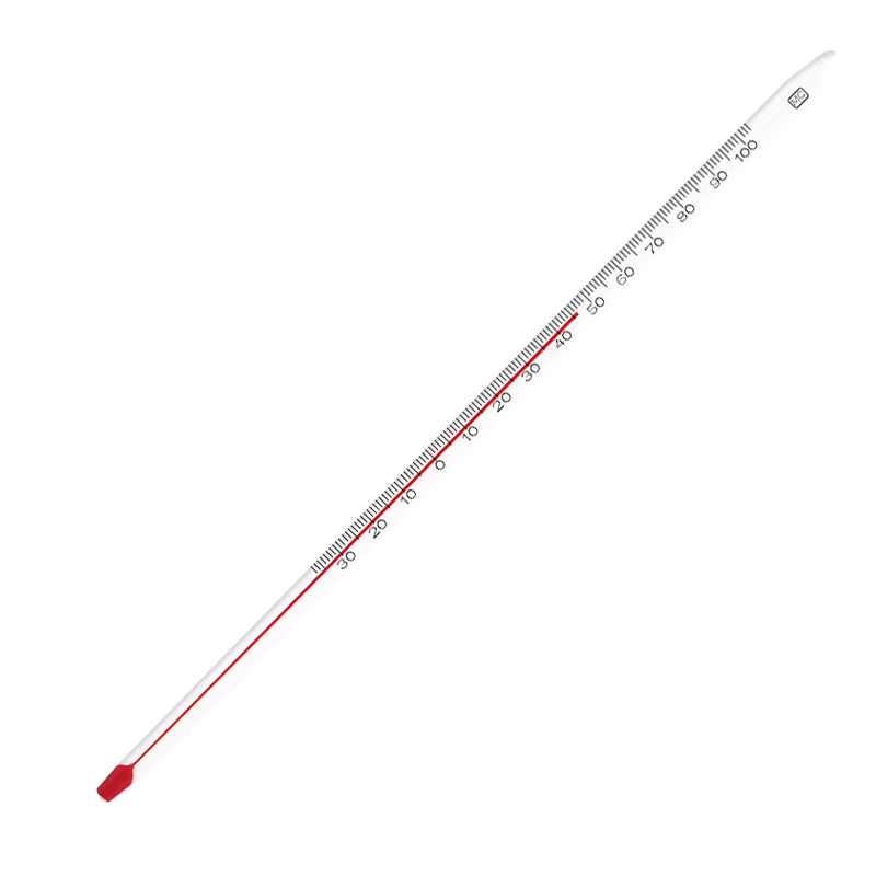 CONJANT Glass Thermometer -30 to +100℃ Red Liquid Glass Rod Temperature Meter for Water, Air, and Liquid Temperature Measurement
