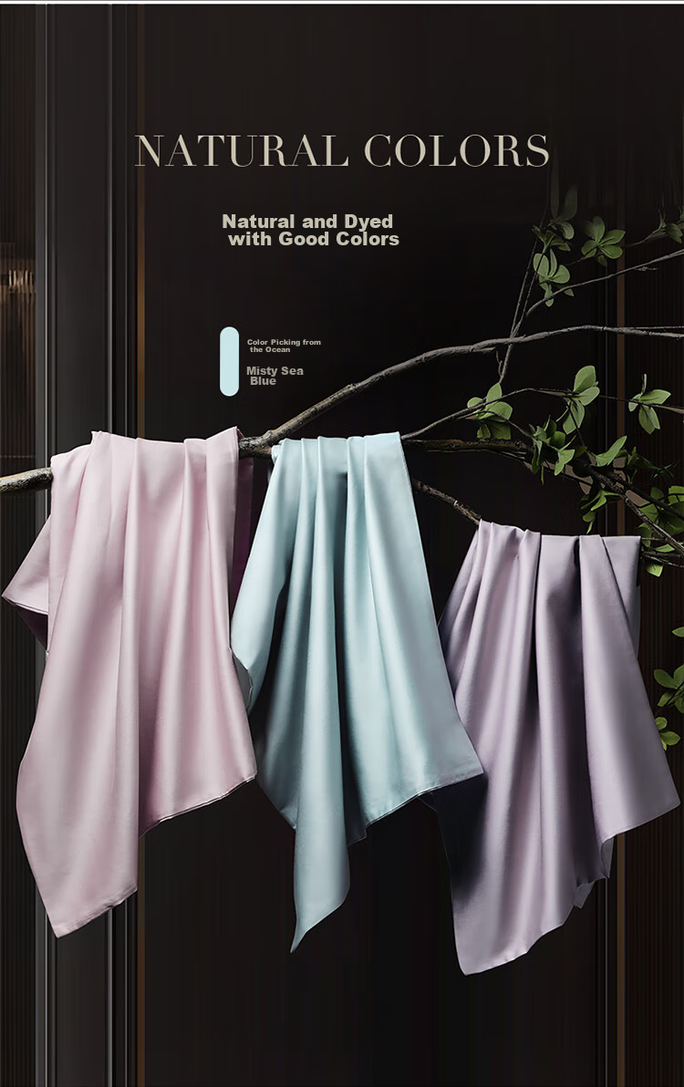 Bravo Fuanna Luxury 60S Tencel Fitted Sheet Four-Piece Set Cotton Bed Sheet Duvet Cover Double 230*229cm 10