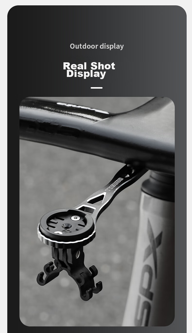 Tasiduizhang Bicycle Computer Mount, Road Bike Integrated Handlebar, Specialized Multifunctional Extension Bracket, Outdoor Cycling Accessory 11