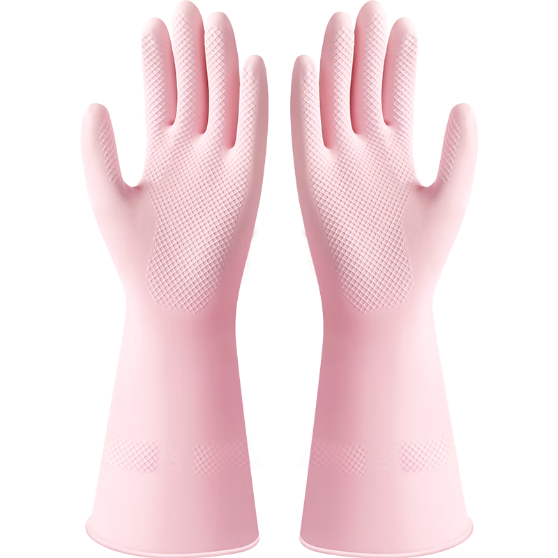 Yunlei Shujiao Gloves, Rubber, Size L, 1 Pair, for Home Use, Dishwashing, Kitchen Chores, Laundry, Cleaning, Thickened, Durable, Waterproof Gloves