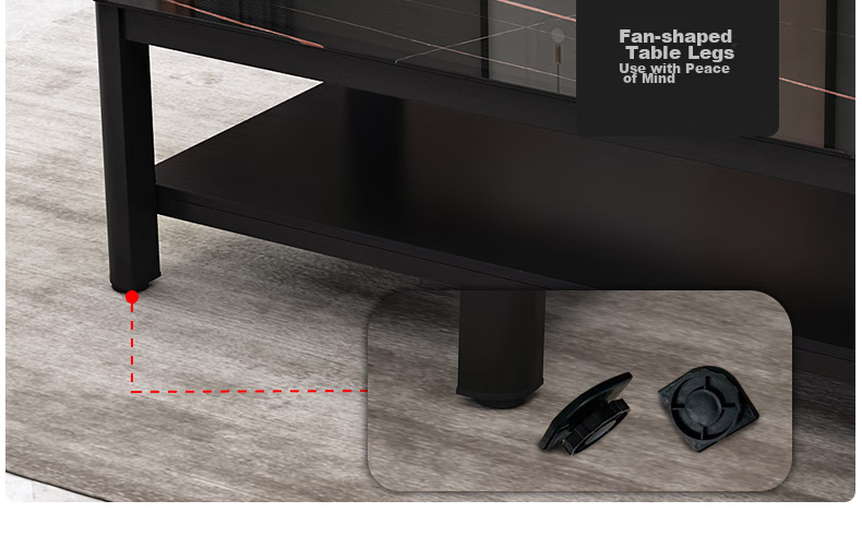 Fanshe Coffee Table, Living Room Tea Table, Office Coffee Table, Small Apartment Glass Sofa Table, Modern Minimalist Tea Table 18
