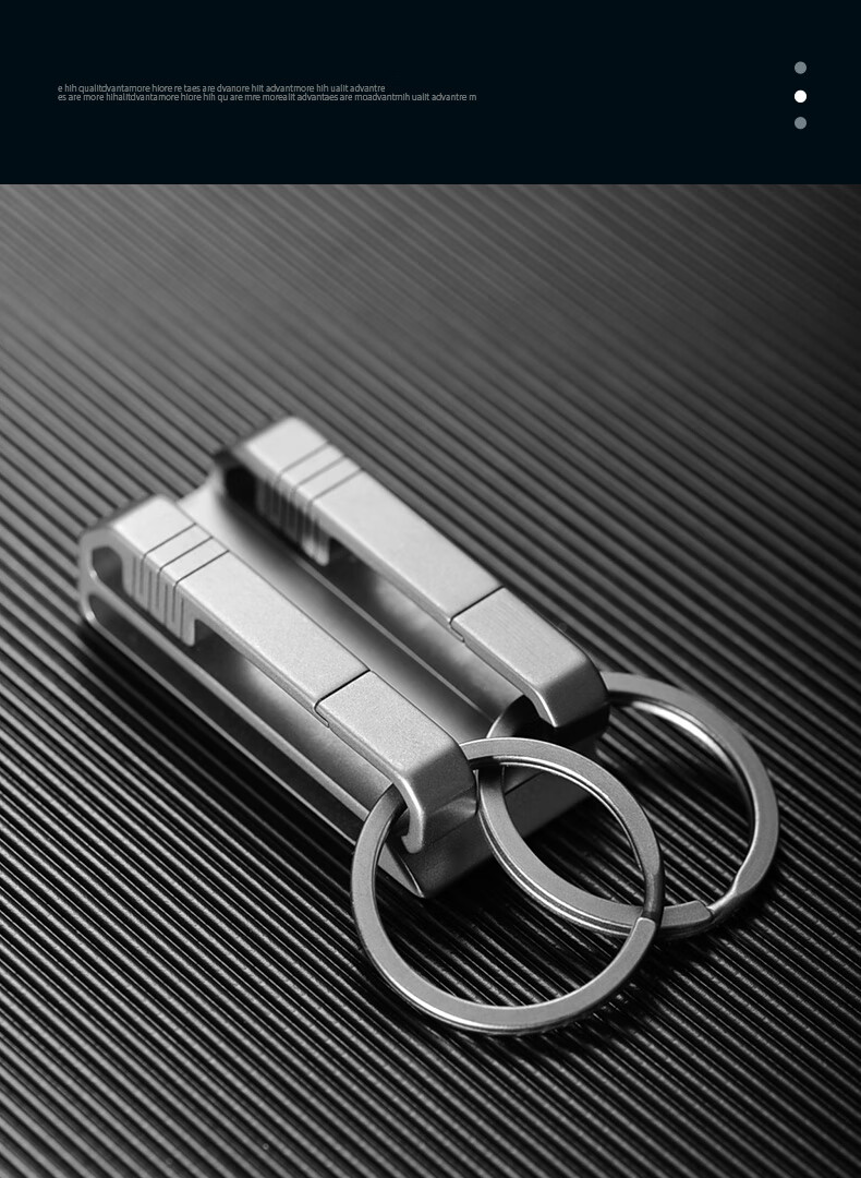 Laiben Titanium Alloy Car Keychain, Men's High-End Feel Car Key Pendant, Belt Buckle, Premium Creative Gift 1