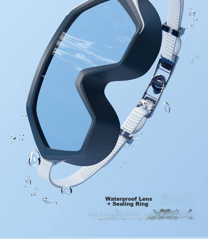 Li-Ning Swimming Goggles for Men And Women, Large Frame, High Definition Anti-Fog Comfortable Waterproof Swimming Glasses Professional Diving Equipment 529-3 7