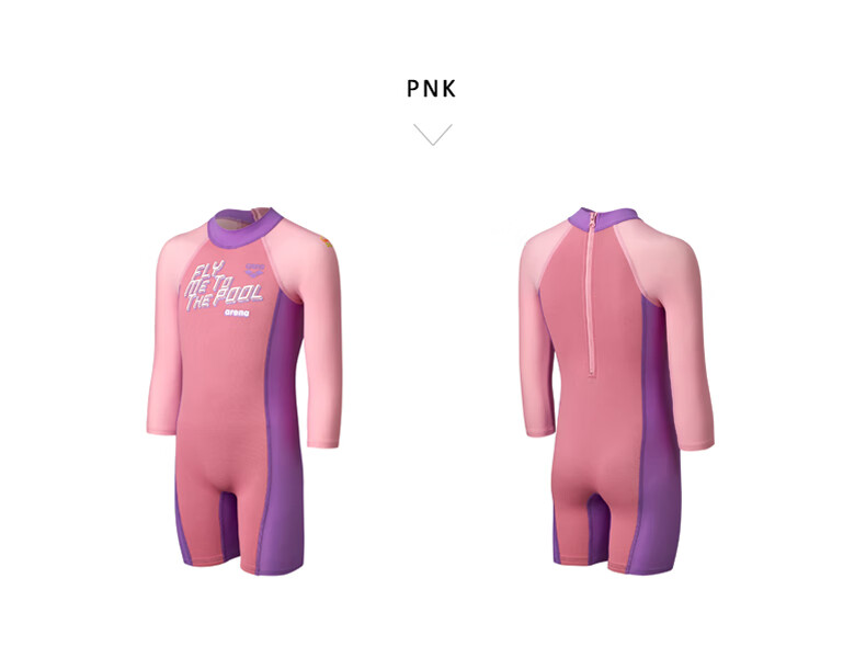 Arena Children's Long-Sleeve Swimsuit with Shorts, One-Piece Swimwear for Older Kids, Sun Protection, Chlorine-Resistant, Quick-Drying, Professional Training, Vacation, Hot Springs 11