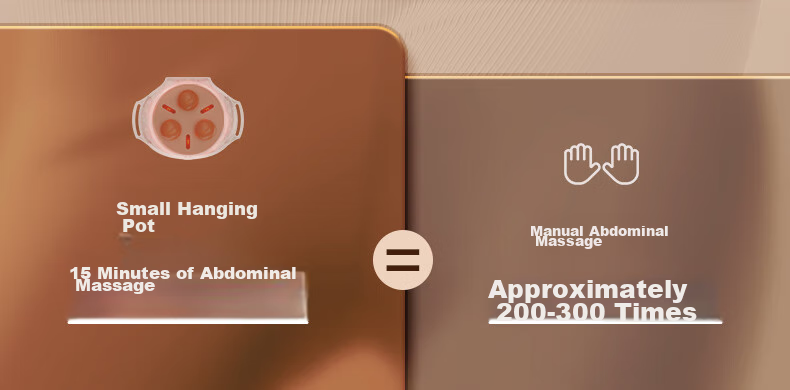 Keaiyuansu Small Suspended Pot, Stone Abdominal Massager, Automatic Stomach And Intestine Massager, Automatic Belly Kneading Device, Peristaltic Weight Loss Aid, Bowel Movement Promoter 8