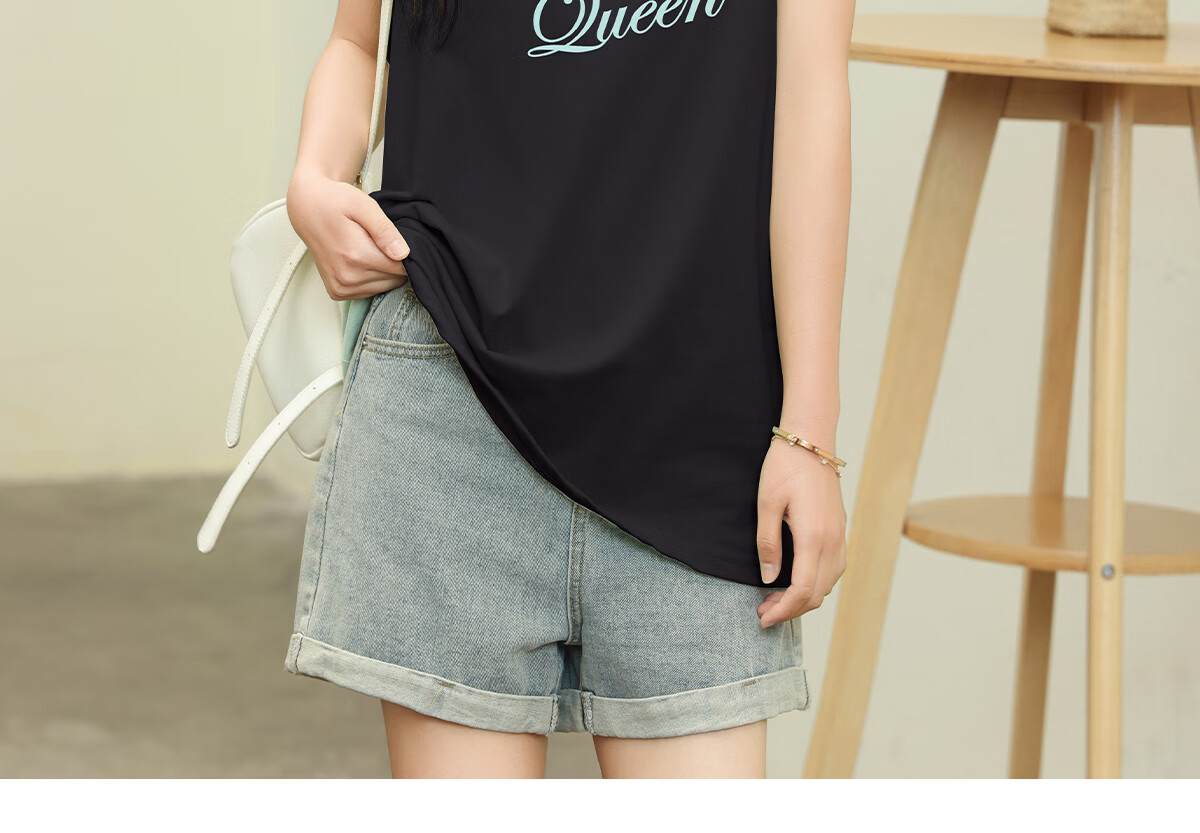 Halo Queen Women's American Style Sleeveless Tank Top Summer Casual Sports T-Shirt H142D3002 17