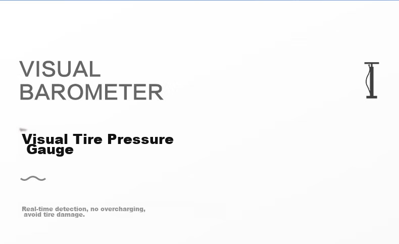 FOREVER Bicycle Pump, Suitable for Basketball, Electric Bikes, Motorcycles, Universal Stainless Steel High-Pressure Pump with Pressure Gauge And Air Hose 9
