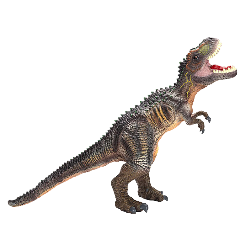 Babamama Children's Dinosaur Toy, Sound-Emitting Soft Rubber Dinosaur World, Jurassic Tyrannosaurus Rex, Baby Moving New Year Gift
