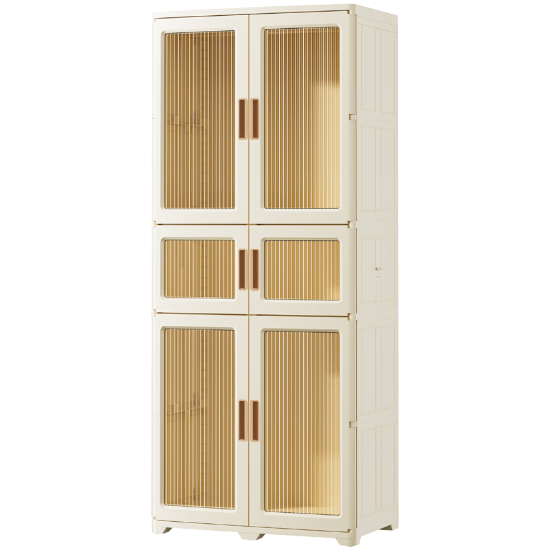 Jiekou Foldable Children's Wardrobe, No Installation Required, Clothes Storage Cabinet for Babies And Toddlers, Simple Storage Cabinet