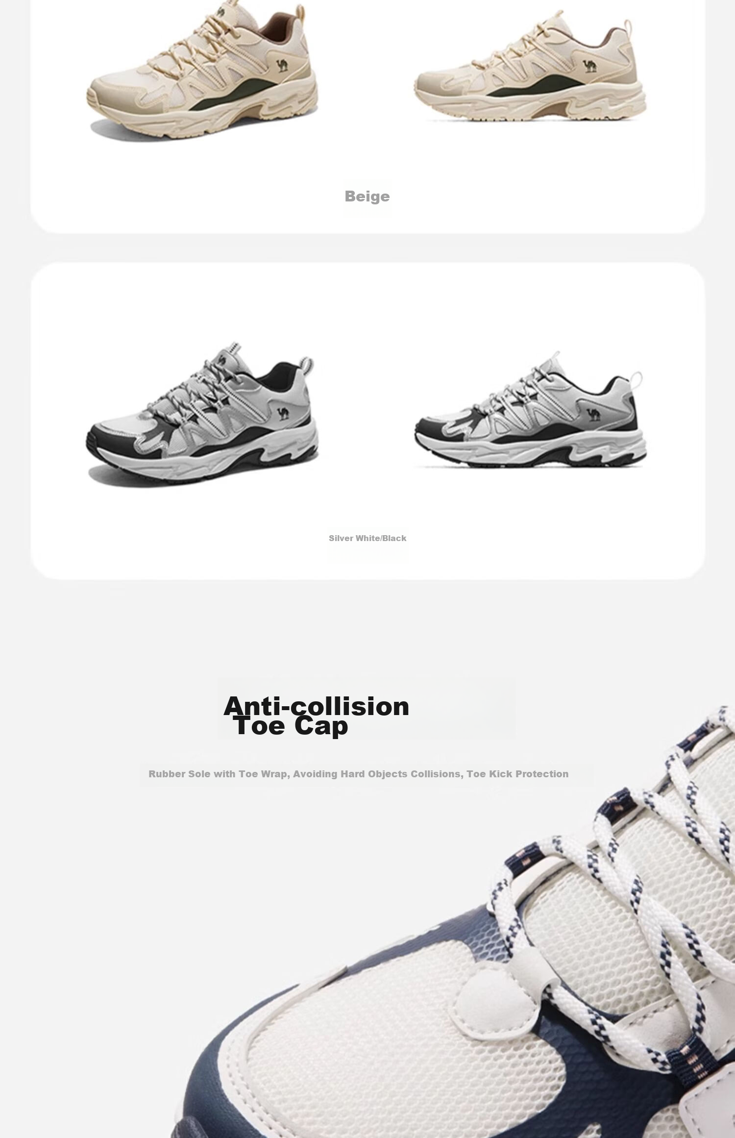 CAMEL [Xianglong] Hiking Shoes for Men And Women, Outdoor Breathable Trekking Shoes, Water-Resistant, Non-Slip, Shock-Absorbing Sports Shoes 6