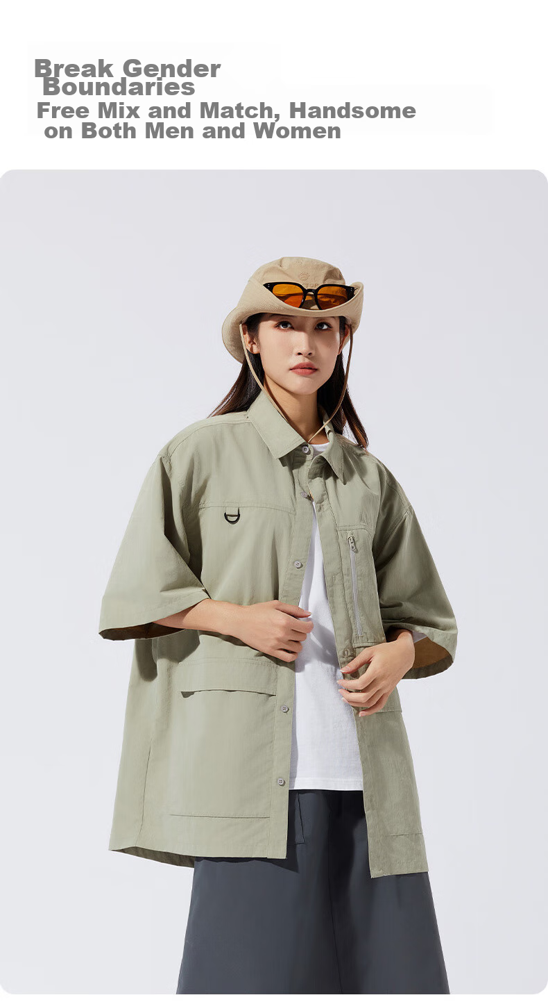 TECTOP Short-Sleeve Shirt, Outdoor Casual T-Shirt Top, Men's Lightweight Shirt, 2422267CS Men's Style, Olive Green, XL 11