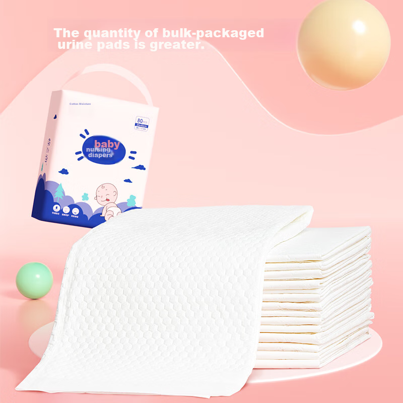 Mianzhirun Baby Diaper Changing Pad [80 Pieces], Water-Resistant Breathable Newborn Care Pad, Disposable Baby Bed Sheet, 35*45cm