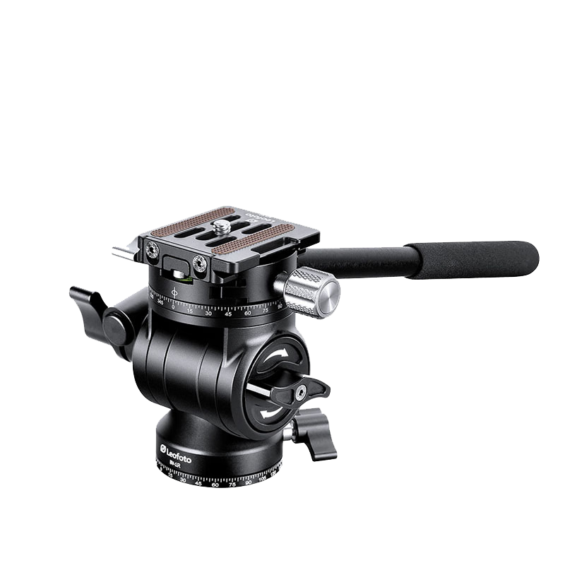 Leofoto Gimbal, Hydraulic Gimbal, Portable Compact Mini Dual Panoramic Camera Photography Bird Shooting DSLR Mirrorless Camera Hydraulic Gimbal BV-1R