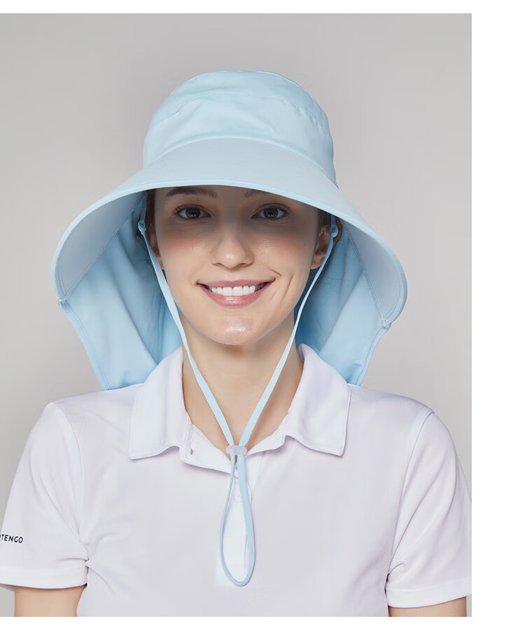 Shanghai Story Women's Sunshade Hat Spring Summer Sun Protection Magic Tape Open Top Hat Outdoor Face Cover Neck Protection Wide Brim Mountaineering Cooling Hat Gift for Girlfriend 9
