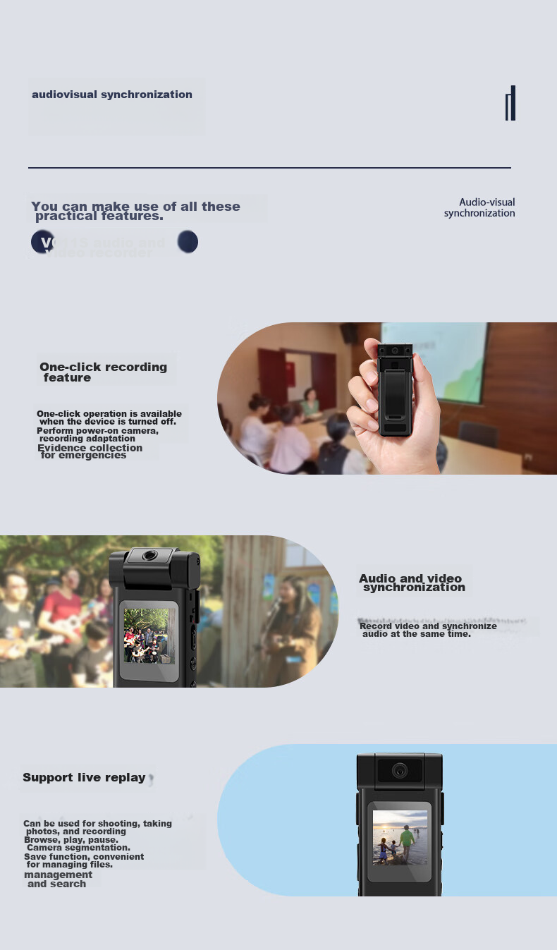 Yingjiying High-Definition Camera Law Enforcement Recorder, Bicycle Riding Sports Camera, Portable Audio And Video Recorder, 32GB 12