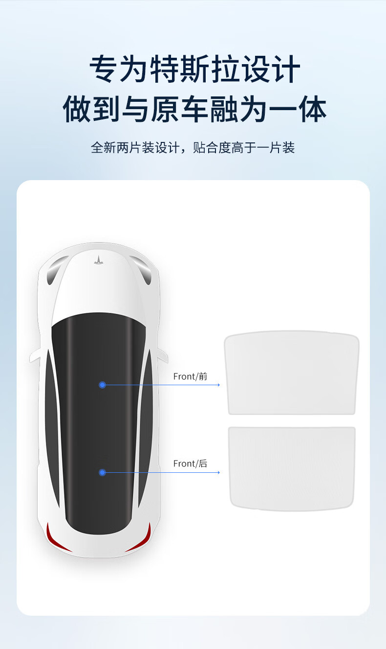 Yueyebing Suitable for Tesla Model Y Side Windows, Sunshade Curtains, Heat Insulation Window Shades, And Sun Protection Blinds 3