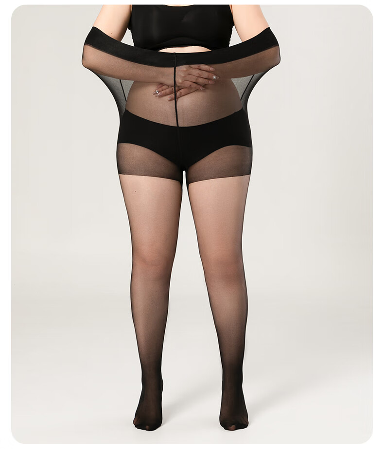 BONAS 26 New Style Stockings for Women, Plus Size Double Padded Ultra-Thin Pantyhose, Skin Color, Plus Size, Leggings, Bare Leg Effect 13