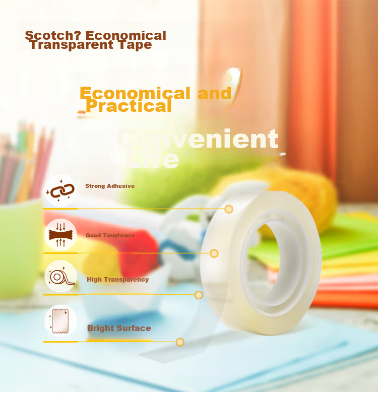 3M Scotch Tape, High-Efficiency Strong Transparent Tape, 500-HS, 12mm×15m, 12 Rolls 2
