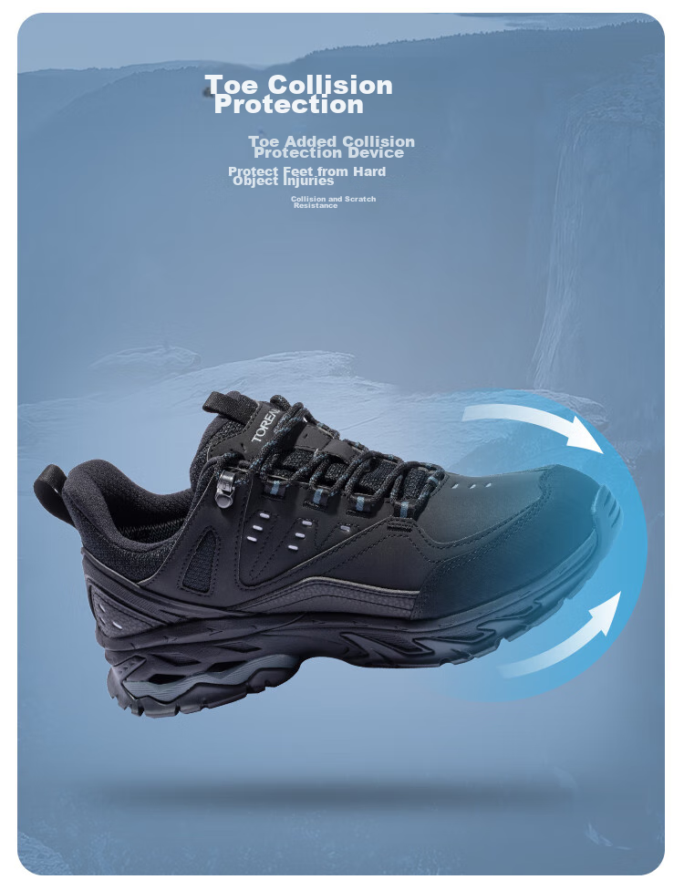 TOREAD Waterproof Hiking Shoes, Autumn/winter Couple Non-Slip Warm Mountaineering Boots, Outdoor Trail Running Shoes TFAACN91965 5