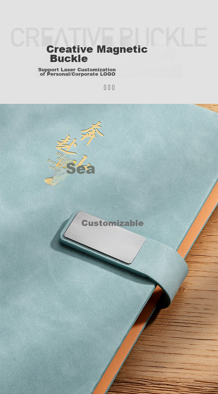 Ujia Notebook Gift Box Set, Customizable Business Office Stationery, Meeting Notepad, High-End Teacher's Day Gift, Corporate Customizable, Gift Box Set of Two Items 4