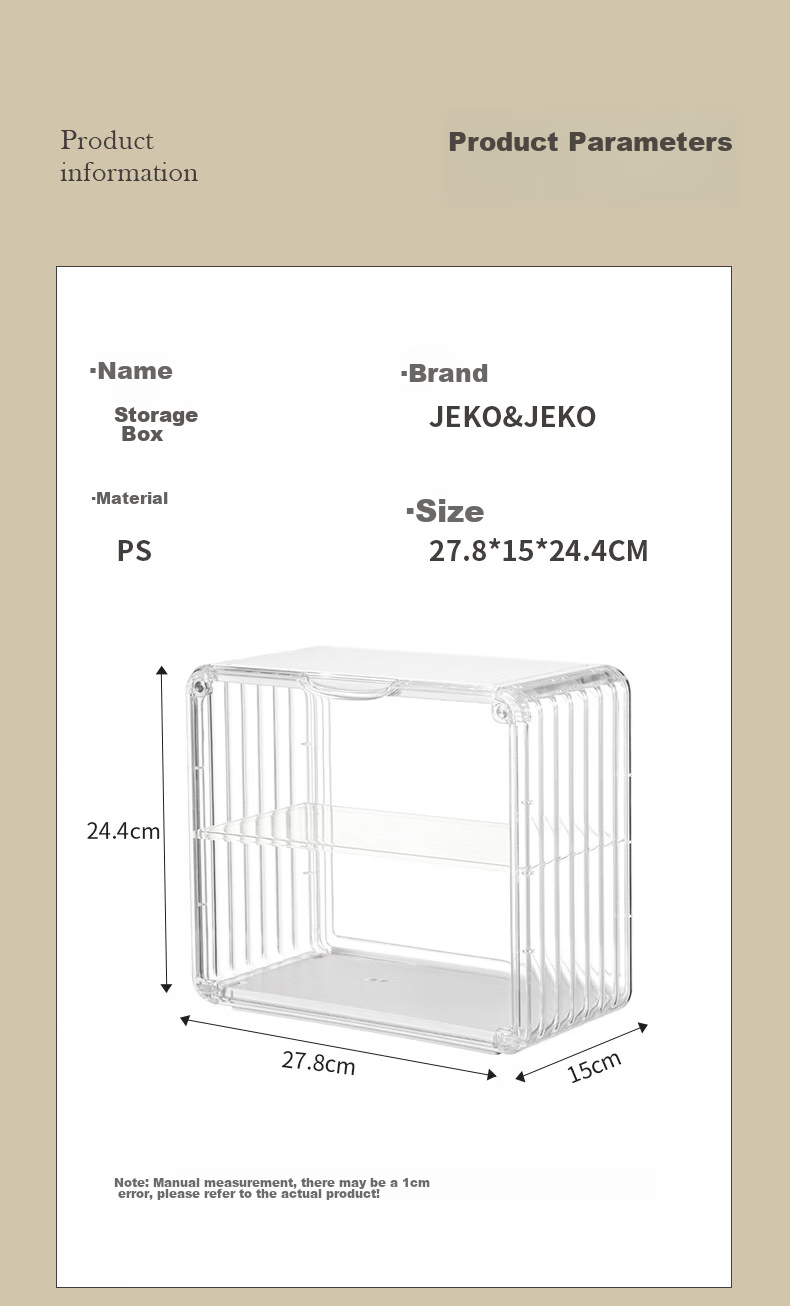 JEKO&JEKO Action Figure Storage Box, Labubu Transparent Blind Box Display Case, Toy Trendy Display Stand, Desktop Model Storage Cabinet 11