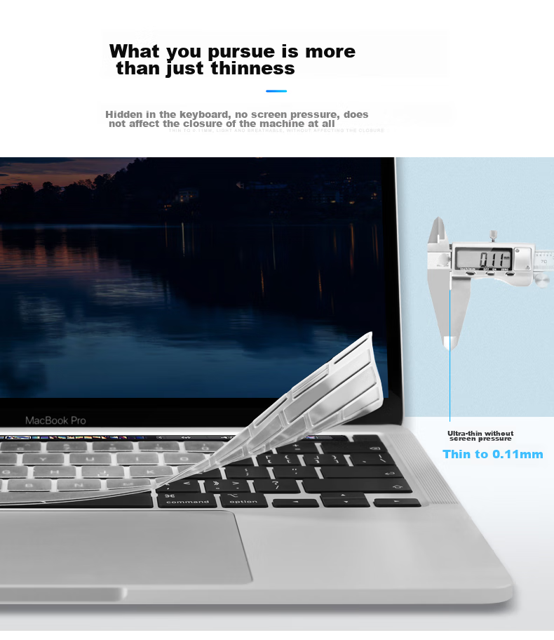 LENTION 2025 Apple MacBook Air 15-Inch Laptop Dust Keyboard Cover, M4 Chip A3241 Notebook Functional Keyboard Cover, Compatible with 2024 M3 Quick Keyboard Cover A3114 8