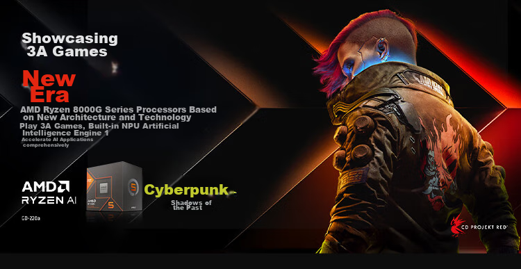 AMD Ryzen 5 8600G Processor, 6 Cores 12 Threads, Built-In NPU Supports AI, Includes Radeon Graphics Integrated, Boxed CPU for Gaming And Valve/Parallels/CSGO 1