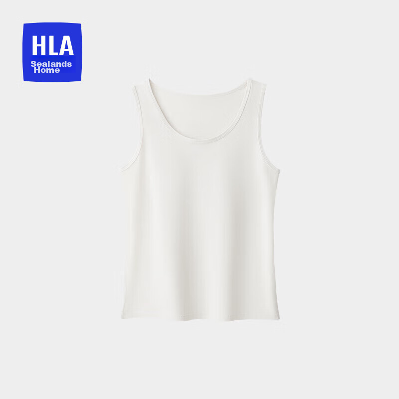 HLA Women's Sleeveless Camisole with Wide Straps, Pure Cotton 95% Cotton, Inner Or Outer Wear, Basic Undershirt, Single Piece