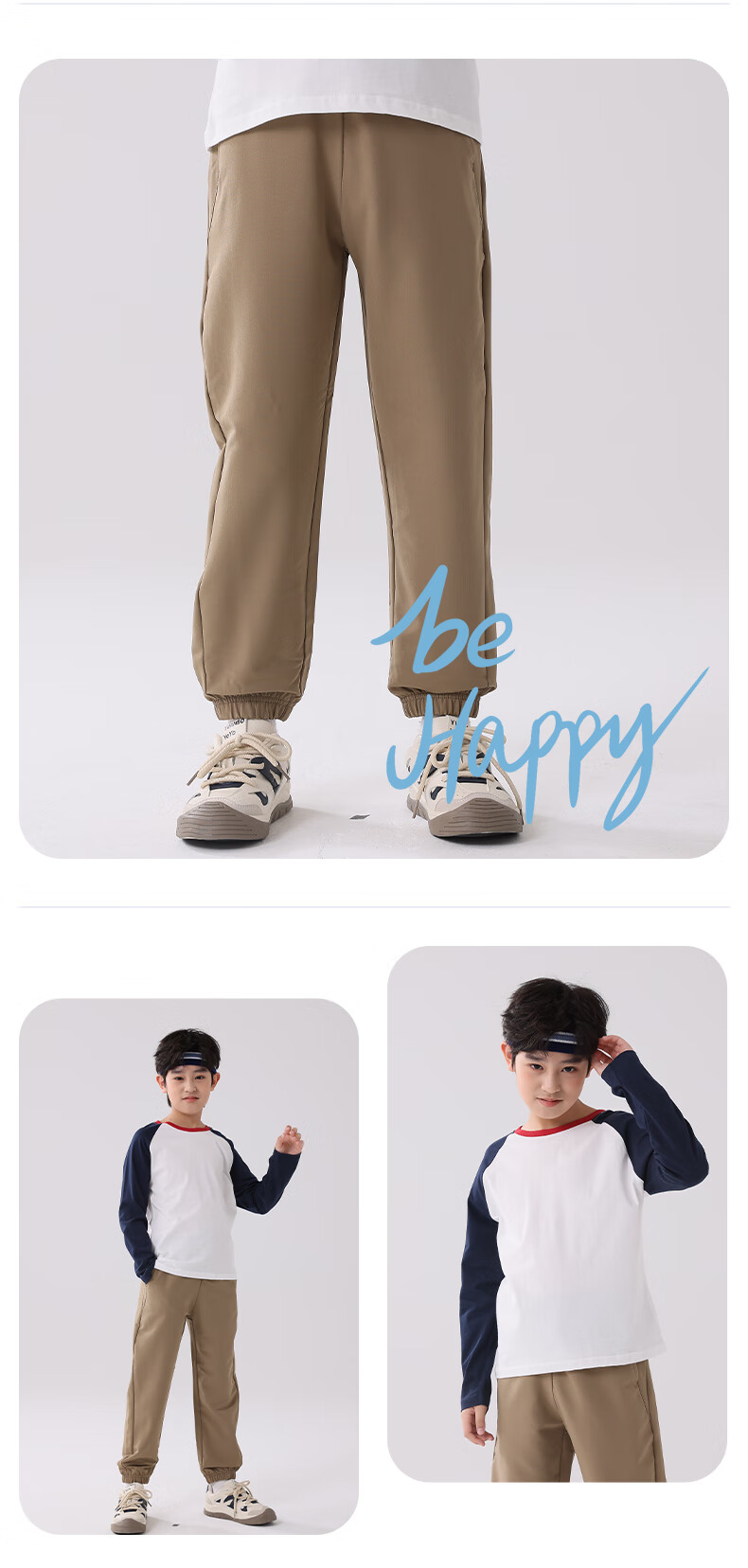 Baleno Boys' Pants, Spring And Autumn 2026 Style, Children's Outdoor Sports Waterproof Cargo Pants, Hiking Pants, Kids' Tapered Casual Trousers 5