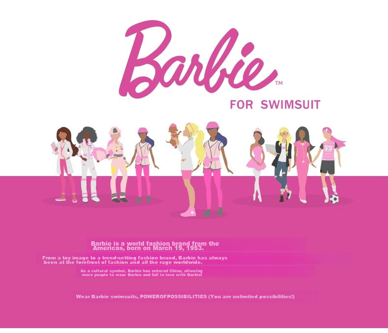 Barbie Women's Two-Piece Swimsuit Set, Long-Sleeve Surfing Suit, Tummy-Concealing Slimming Diving Suit, Fashionable Hot Spring Swimming Costume for Wome 1