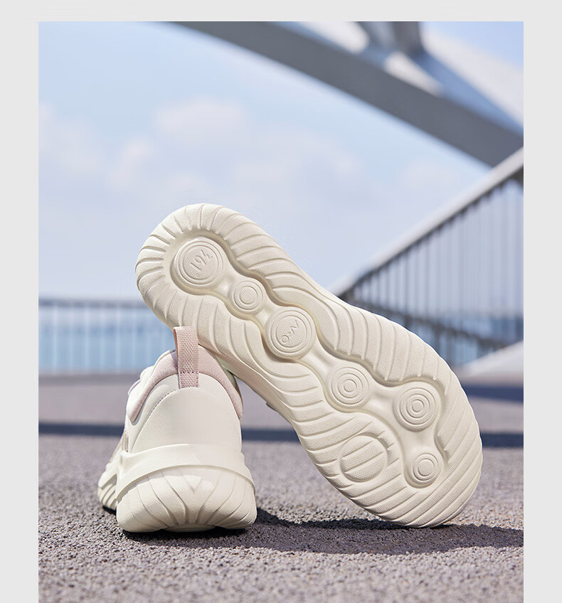 361° Women's Autumn Water-Repellent Leather Running Shoes Shock Absorption Casual Commuting Sneakers 682232233-3 63