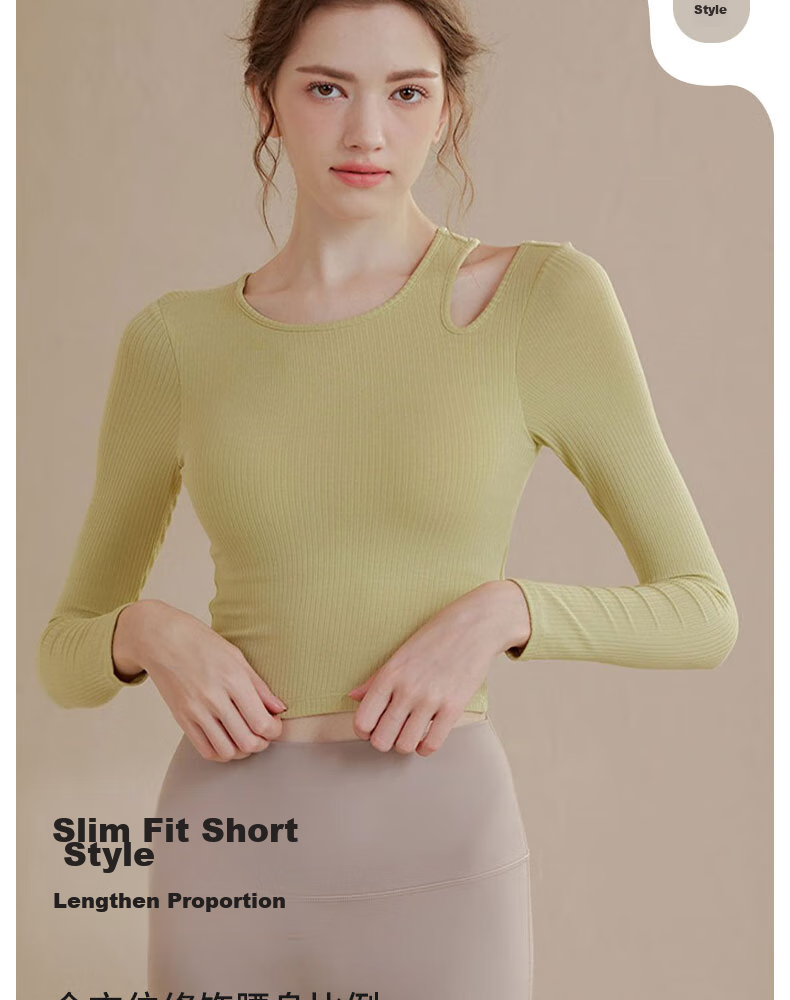 XUEXIMAN Yoga Top for Women with Built-In Bra Pads, Pilates Training, Running, Fitness, Slimming, Tight-Fitting Long-Sleeve Sports Quick-Dry T-Shirt 6