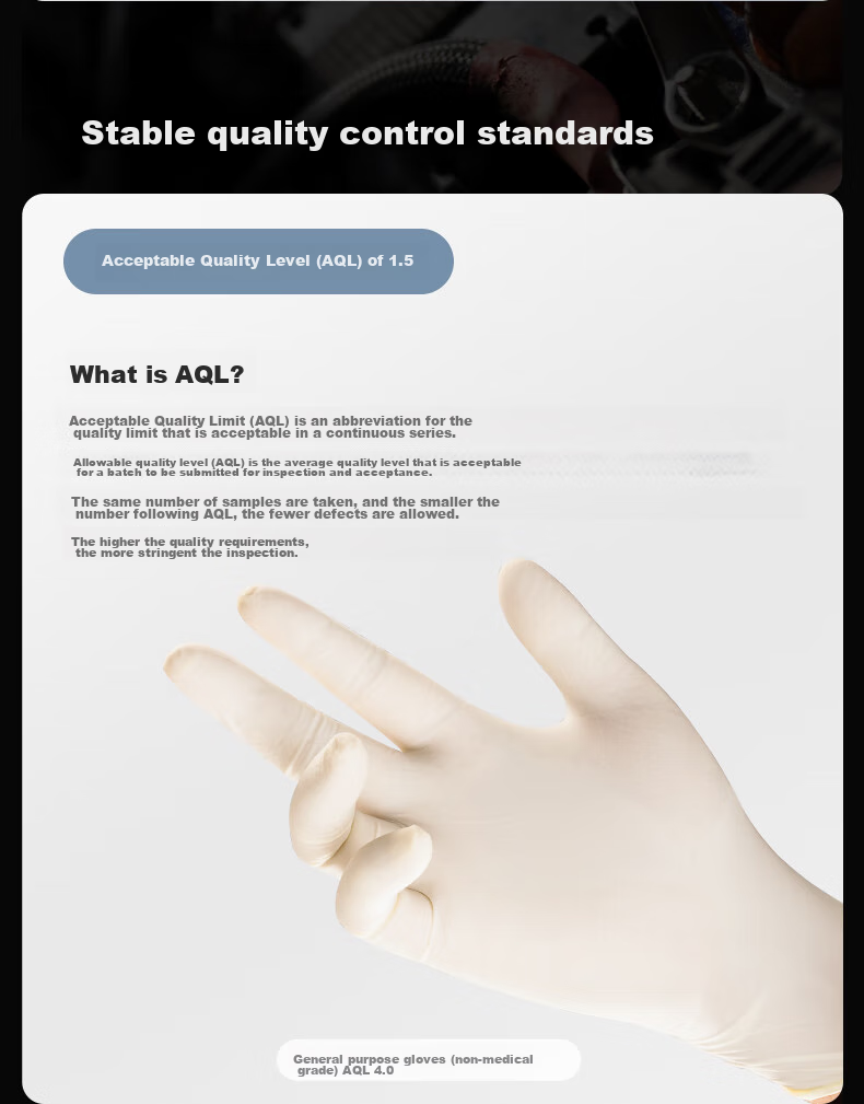 LANON Disposable Latex Gloves, Thickened, Laboratory And Oral Examination, 100 Pieces, Imported Latex LD11, Size L 13