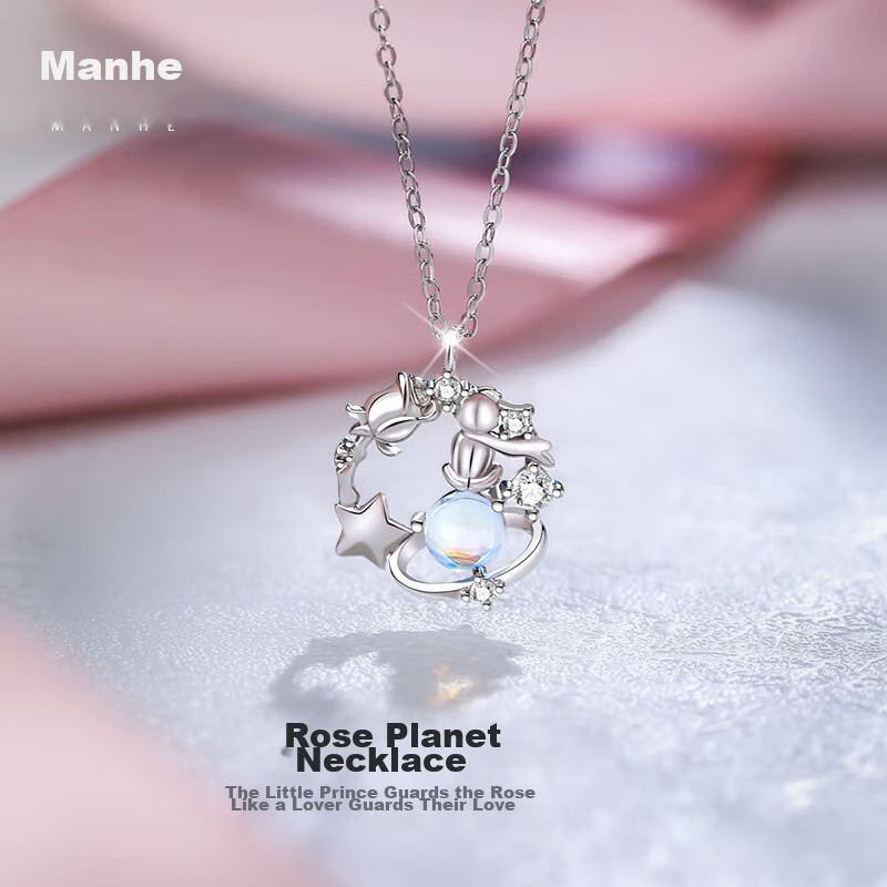 MANHE S925 Silver Necklace for Women, 2026 New Style, Luxurious High-End Collarbone Chain, Birthday Gift for Wife Or Girlfriend