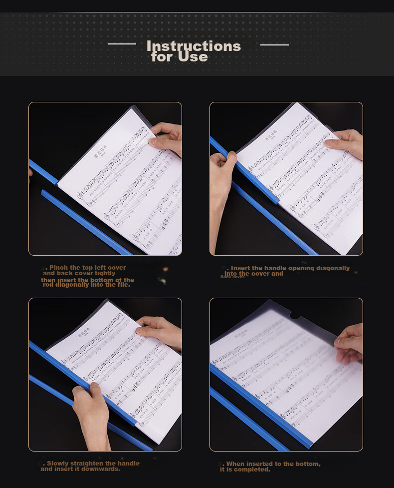 SIMAA 10 A4 Colored Transparent File Folders with Pull Rods for Resumes, Reports, Student Exams, Storage, Meetings, Document Organization, Product Inspection, Office Stationery 6755 14
