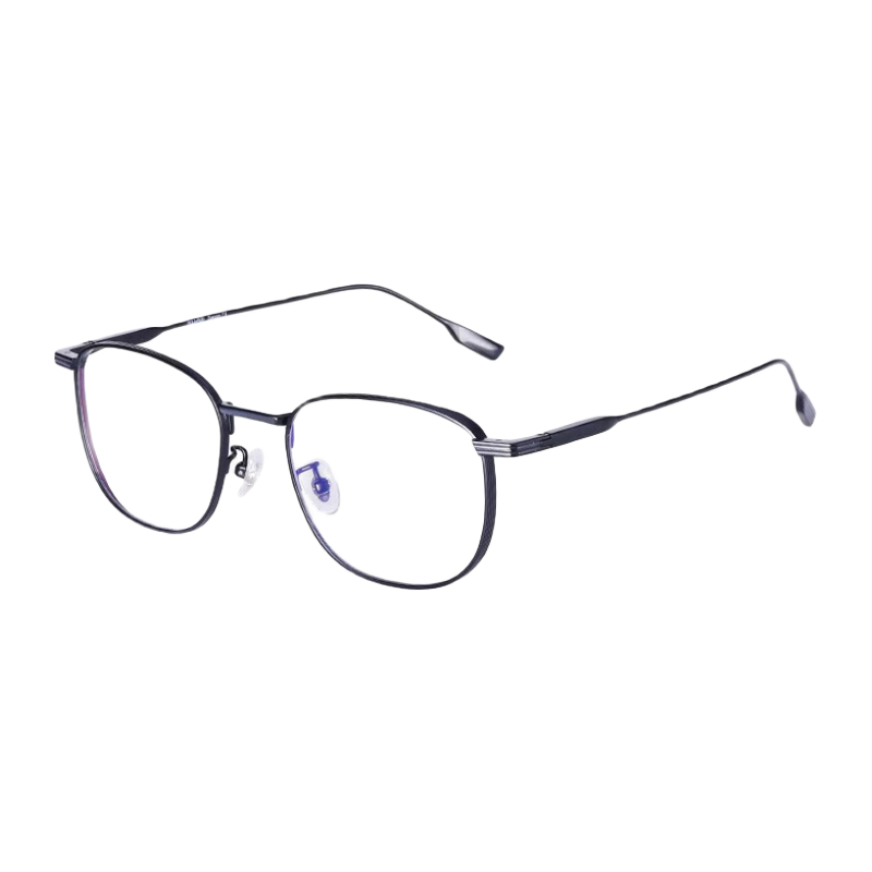 Laoyezi Anti-Blue Light Reading Glasses for Men And Women, Ultra-Light Titanium Frame High-Quality Eyeglasses Black Frame 350 Degrees (For Ages 70 And Above)