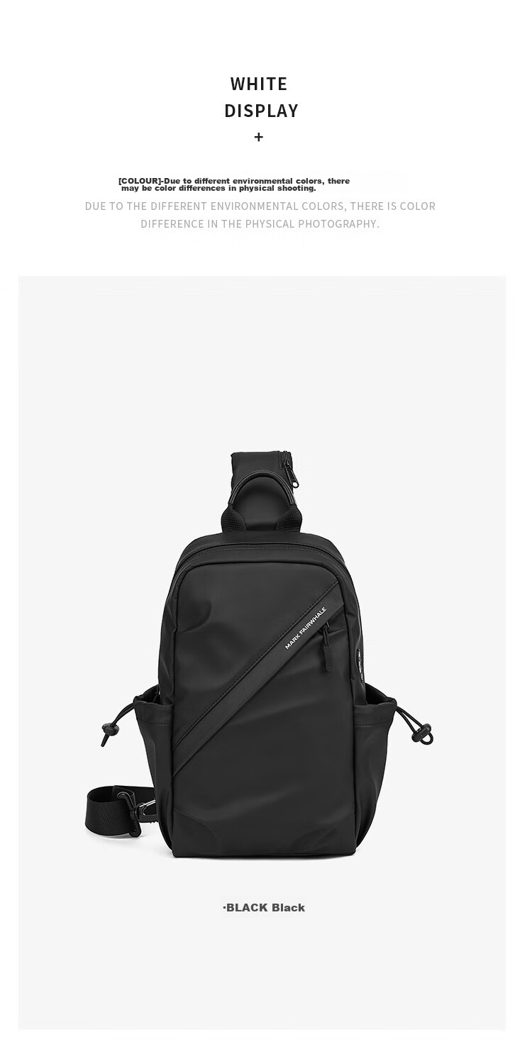 MARK FAIRWHALE High-End Crossbody Bag for Men, Shoulder Bag, Chest Bag, Motorcycle Riding Bag, Large Capacity Water-Resistant Commuter Satchel 19