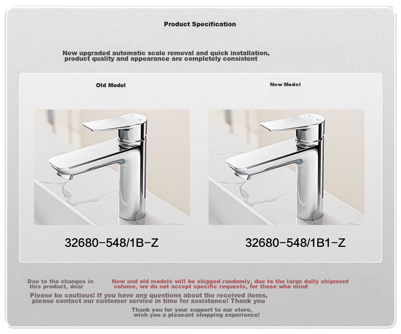 JOMOO Bathroom Sink Faucet, Hot And Cold Dual Control Tap for Washbasin, Single Handle Single Hole 32680 4