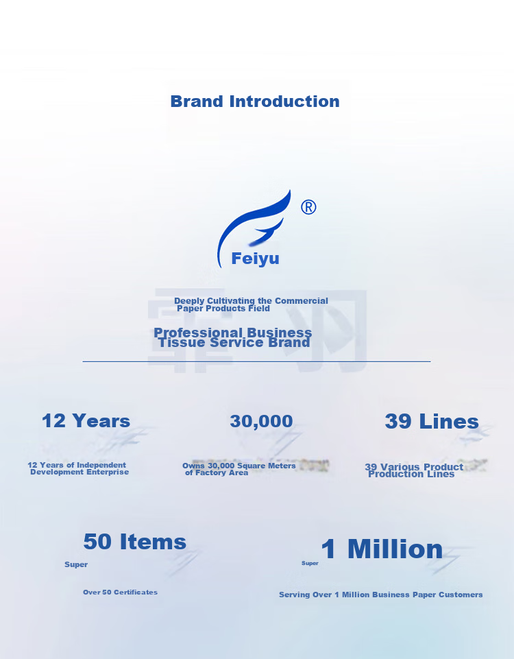 Feiyu Large Core Roll Toilet Paper, 4-Ply, 650g*12 Rolls, Commercial Use, Thick And Absorbent, Hotel Bathroom Tissue, Whole Box F650 12