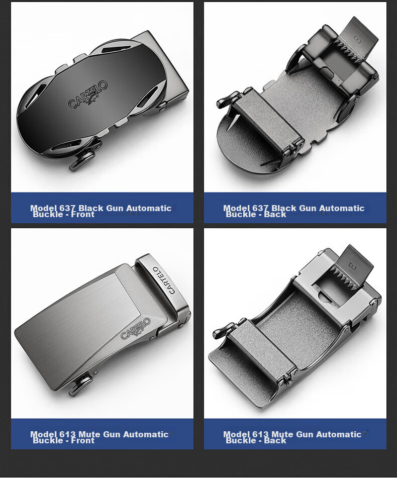 CARTELO Men's Automatic Buckle Belt Buckle, Business Accessory, Casual Simple Belt Buckle, Gift for Boyfriend 8