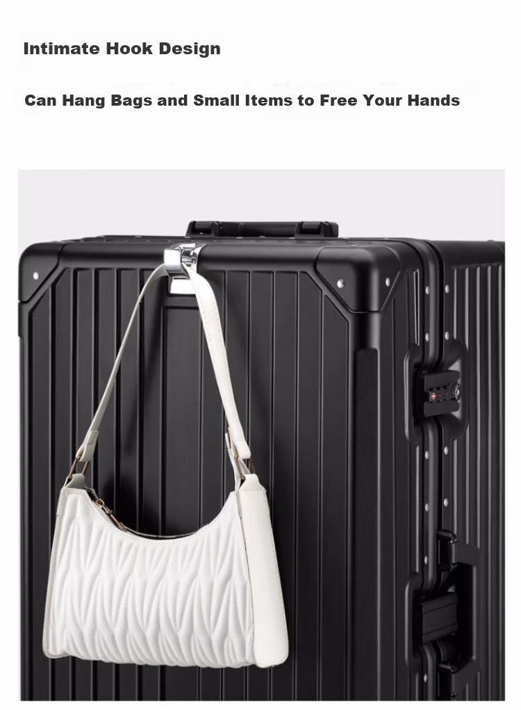 Dream Traveler Large Capacity Suitcase with Aluminum Frame, Trolley Wheels, And 360° Rotation, Travel Luggage for Men And Women, 20-Inch Matte Black 10