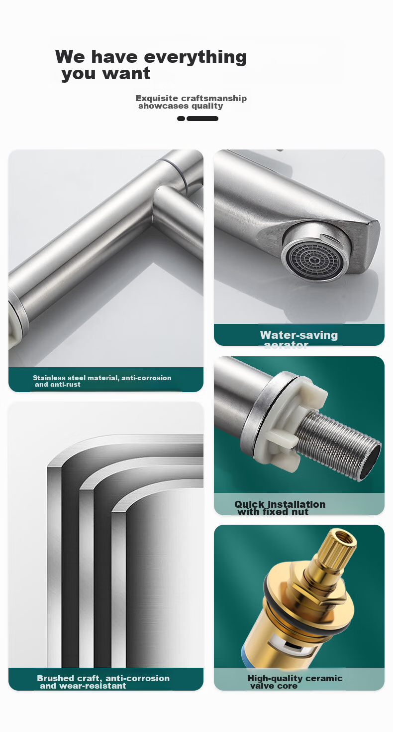 BSITN Above Counter Basin Faucet Hot and Cold Mixer Tap Bathroom Vanity Elevated Faucet BM001 3