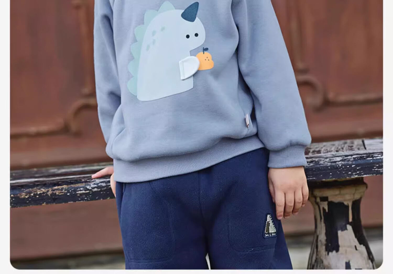DAVE & BELLA Kids Winter Fleece-Lined Mock Two-Piece Spliced Half Turtleneck Sweatshirt for Boys and Girls 1