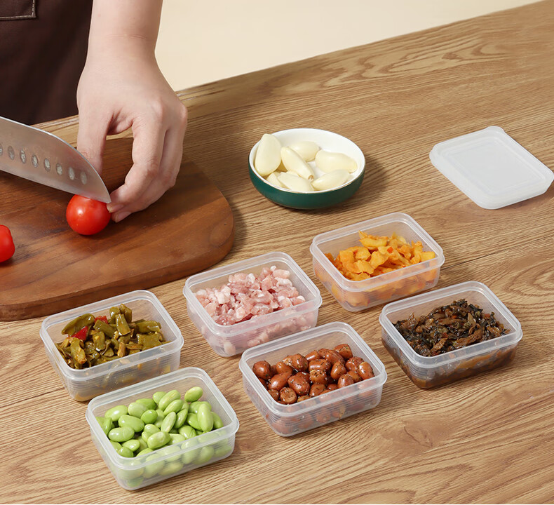 BJ Rice Storage Containers, Refrigerator Food Keepers, Pickled Vegetable And Salted Vegetable Storage Boxes, Fruit Bento Boxes, Microwave Safe, Set of 3 1