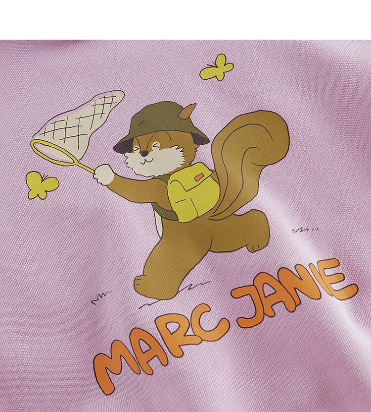 MARC&JANIE Children's Squirrel Print Hoodie for Boys And Girls, Baby Jacket, Spring 2025 Collection, 250035 7