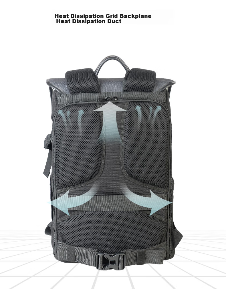 Benro New Lineage LN Photography Bag, Professional DSLR And Mirrorless Camera Backpack, Fashionable Casual Double-Layered Travel Laptop Digital Backpack with Rain Cover 10